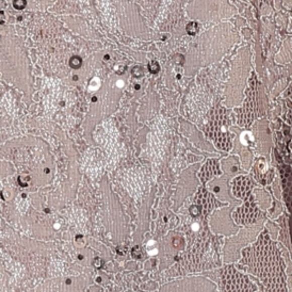 New 3/4 Sleeves Lace Bolero Jacket Mocha Lined - Picture 2 of 7